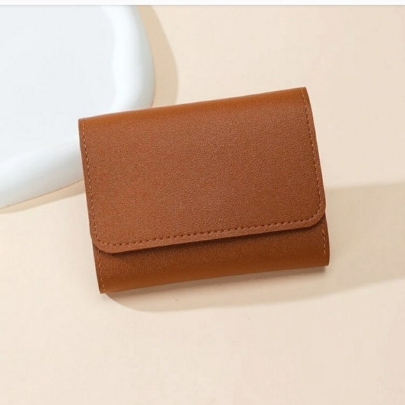 Brown Leather Trifold Wallet, NWOT - Picture 4 of 4